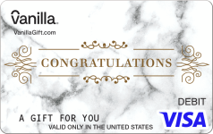 Congrats Marble Visa Gift Card