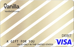 Gold Diagonal Visa Gift Card