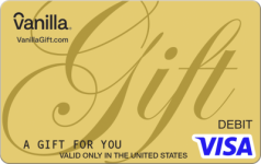Gold Script Visa Gift Card