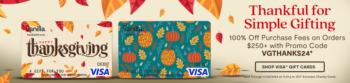 Hero Banner 1 - Thanksgiving Visa Gift Card