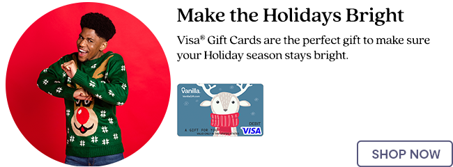 Hero Banner 2 - Visa Gift Cards Holiday Landing Page