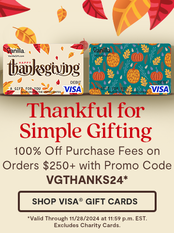 Thanksgiving Visa Gift Cards