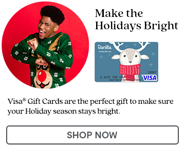 Hero Banner 2 - Visa Gift Cards Holiday Landing Page