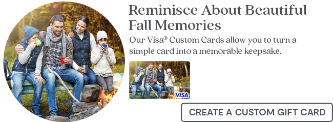 Hero Banner 3 - Fall Custom Card Visa Gift Card