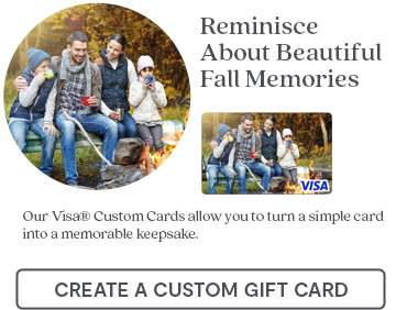 Hero Banner 3 - Fall Custom Card Visa Gift Card