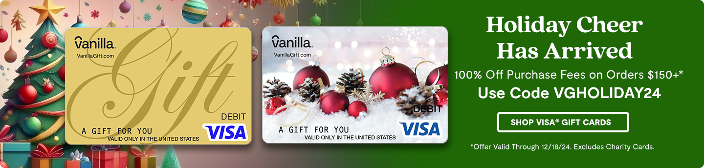 Hero Banner 1 - Vanilla Visa Holiday Cheer Has Arrived