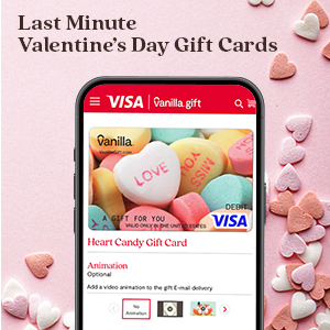 Last Minute Valentine’s Day Visa® Gift Cards