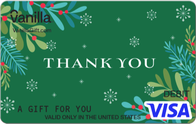 Christmas Thank You Gift Card