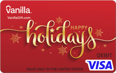 Happy Holidays Red Gift Card